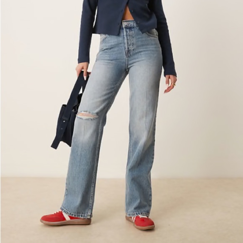 Free People x We The Free Holly Bootcut Jeans in Cambridge Blue size 28
